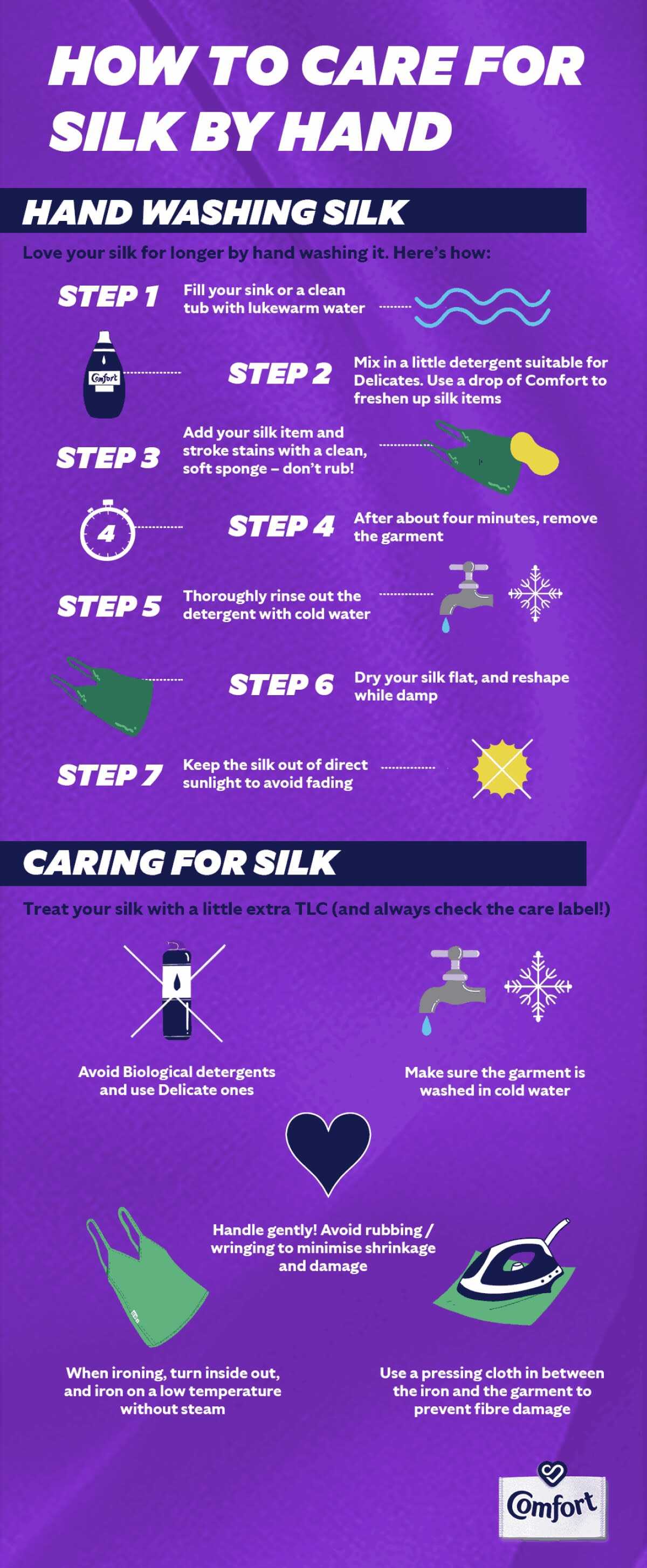 How to Clean Silk Comfort